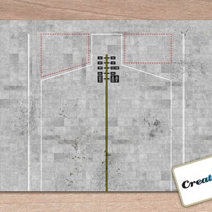 Model Airport Narrowbody and Widebody parking slots. 1/400 scale. 2 x designs included. Model Airports. Diorama display.
