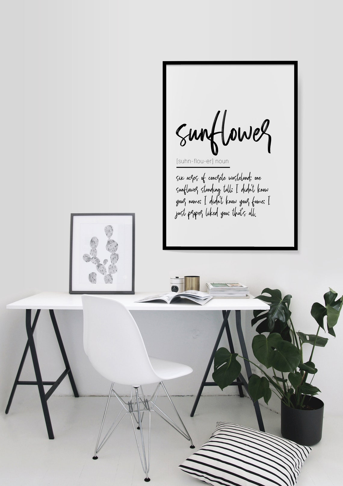 Sunflower Definition print Courteeners lyrics print Music Etsy