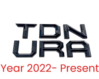 Gloss Black outline Premium 3D color matched Letters for 2022-2026 Tundra Front Bumper