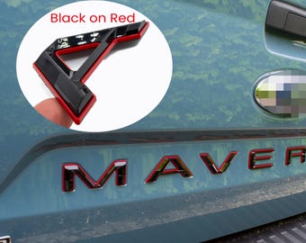 Fits 2022-2026 Ford Maverick Tailgate Letters ABS Plastic Insert Decals - Durable Raised Badge Kit