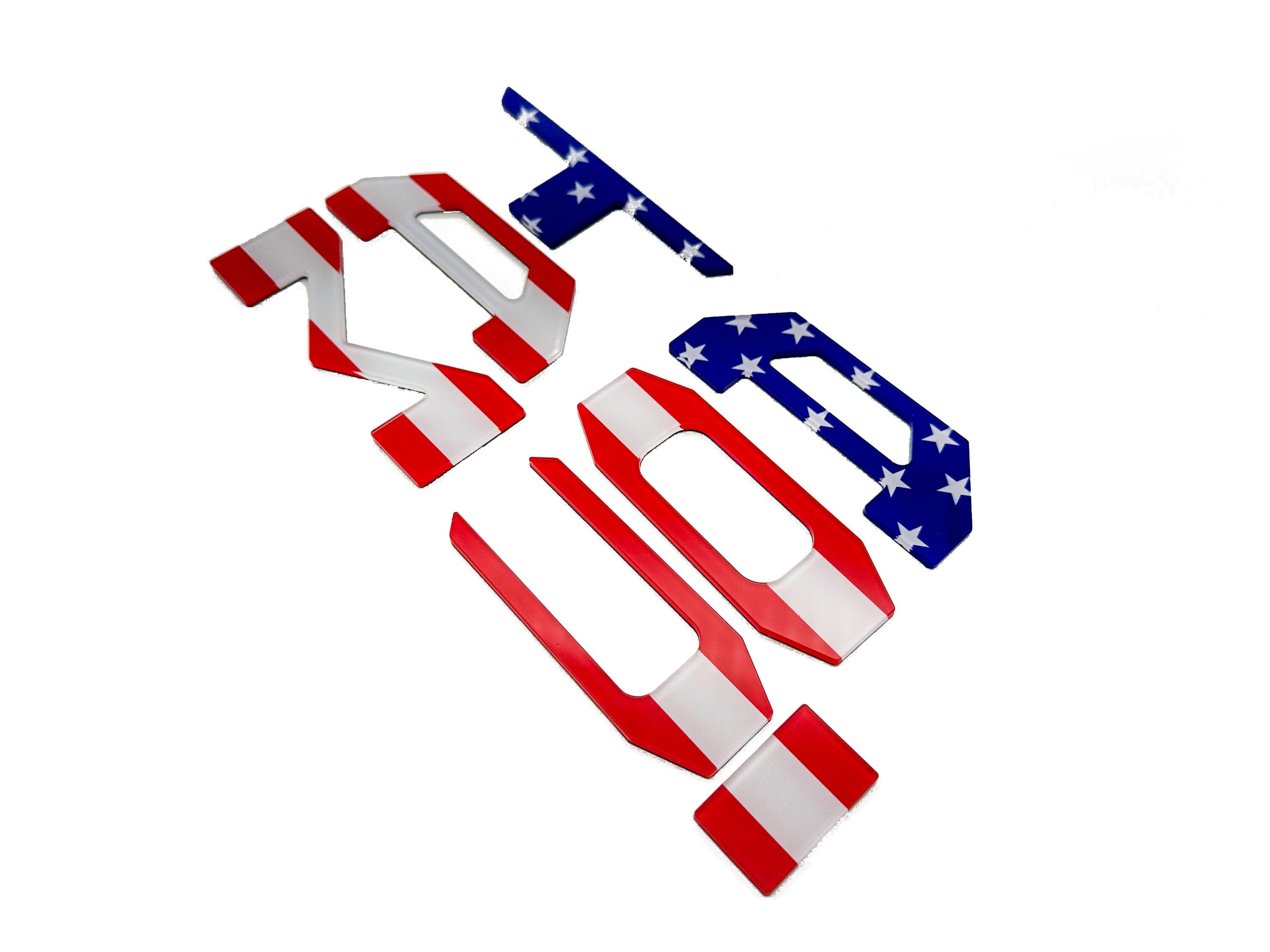 3D Raised Tailgate Letter Emblem Sticker Set For 2024+ Toyota Tacoma