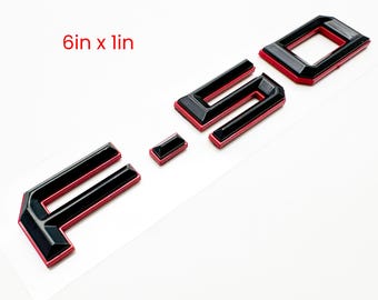 F-50 Tailgate Fender Emblem Decal for Ford Maverick 2021–2026 – 3D Dual Layer Letters