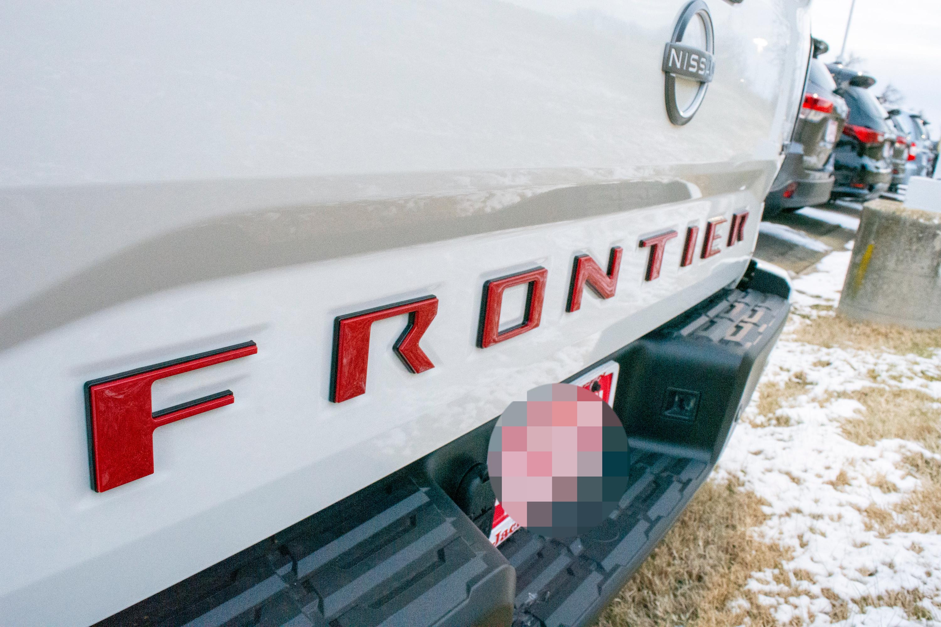 Frontier Letters Red Black Raised Tailgate Decals Stickers Insert Letters Compatible ...