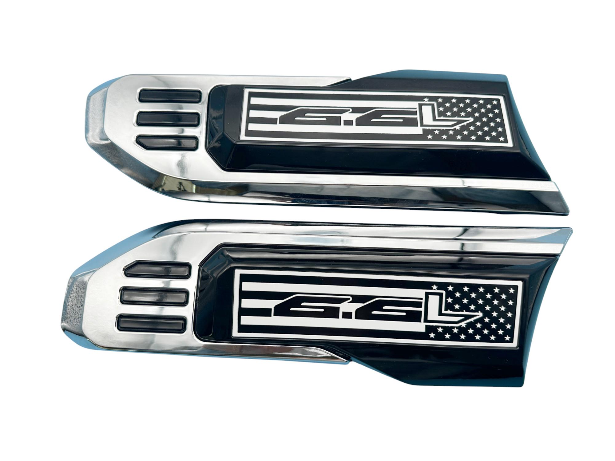6.6L Flag Black Emblem Fit for 2020-2026 GMC Sierra 2600HD 3500HD