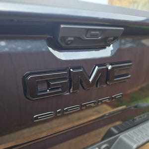 Front and Rear Gloss Black Emblem Overlay 2019-2025 GMC Sierra 1500 2500HD 3500HD