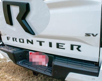 Matte Black 0.3in Raised Tailgate Decals Stickers Insert Letters Compatible with 2022 2023 2024 2025 2026 Nissan Frontier