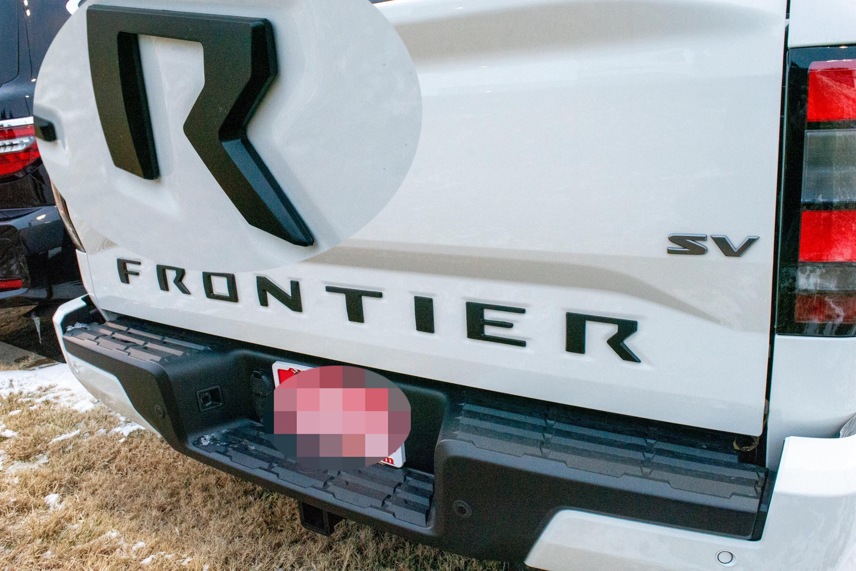 Frontier Letters Matte Black 0.3in Raised Tailgate Decals Stickers Insert Letters ...