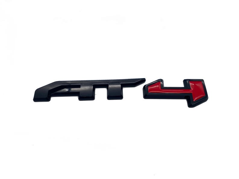 Led At4 Emblems NEW Overlay Red Black AT4 Overlay Emblem Sierra Fit 2019-2026 GMC ...