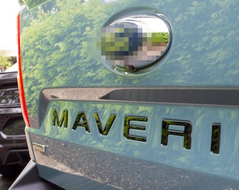 Raised Badges Fits 2022-2026 Ford Maverick Tailgate Letters ABS Plastic Insert Decals - Durable Raised Badge Kit