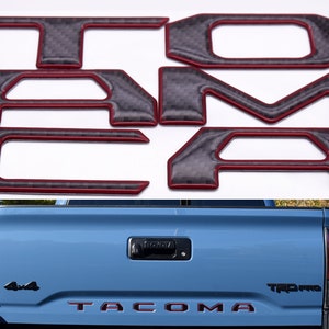 Tailgate Insert Letters fits 2016-2021 Toyota Tacoma Badge 3D Raised Emblem