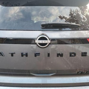 Pathfinder Lettering Pathfinder SL Gloss Black Overlay Emblem Fit 2022-2026 Nissan Rear ...