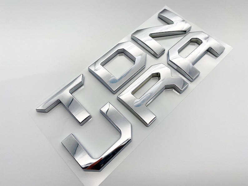 Chrome Premium 3D Color Matched Letters for 2022-2026 Tundra Front ...