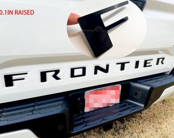 Gloss Black Raised Tailgate Decals Stickers Insert Letters Compatible with 2022 2023 2024 2025 2026 Nissan Frontier