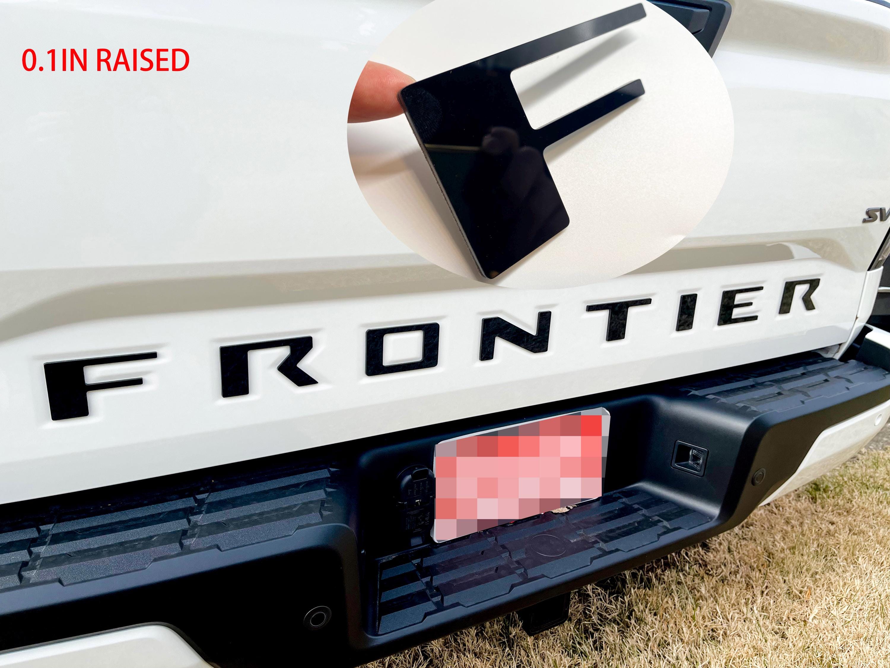 AFX-TRIMS Red Raised 3D Domed Tailgate Letters For Nissan Frontier 2022-2024 – Made In USA