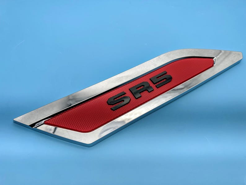 Red Chrome Door Side Body Molding Trim for 2022-2026 Toyota Tundra SR5 ...