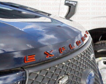 Chrome Black 3D Front Hood Explorer Letters Decal Fit for 2011-2026 ...
