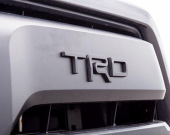 Matte Black Fit 2022-2026 Toyota Tundra "TRD" FRONT Grill Decal Inlay Set