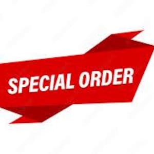 May include: A bright red banner with a folded ribbon design featuring the white text SPECIAL ORDER in a bold, sans-serif font. The graphic is oriented horizontally with angled ends, creating a dimensional look against a plain white background.