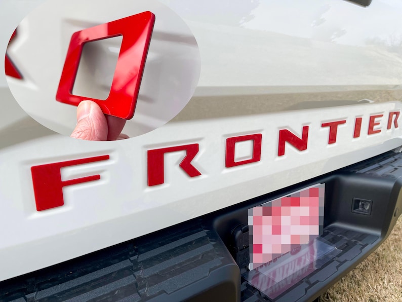 22 Frontier Lettering Raised Tailgate Decals Stickers Insert Letters Compatible With 2022 ...