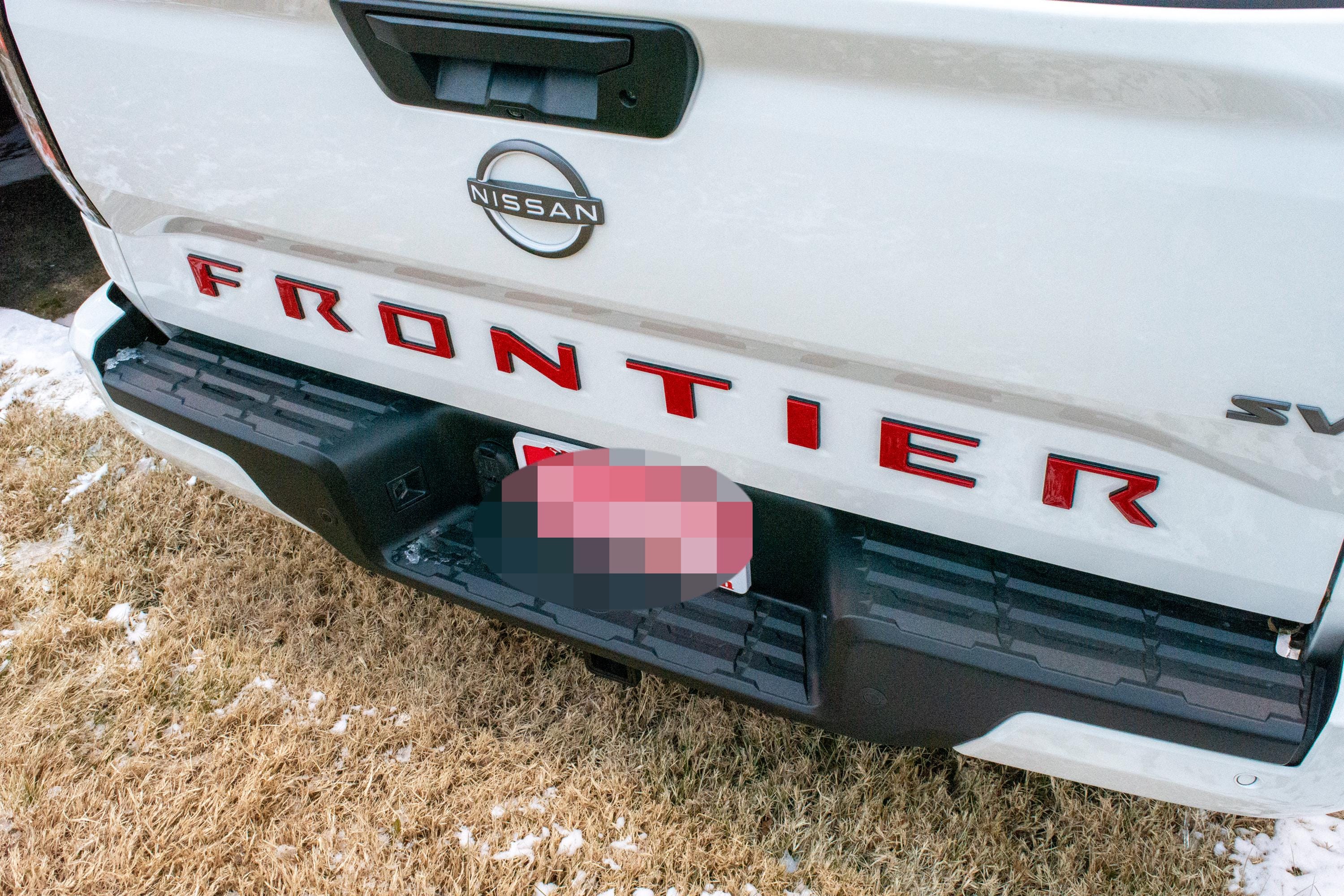 Frontier Letters Red Black Raised Tailgate Decals Stickers Insert Letters Compatible ...