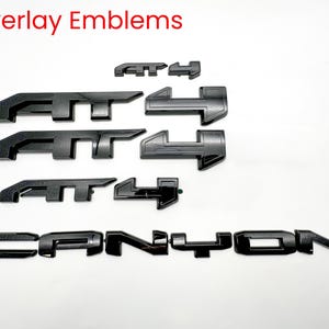 Led At4 Emblems Gloss Black AT4 Overlay Emblems Fit 2023-2026 GMC Canyon AT4 - Etsy