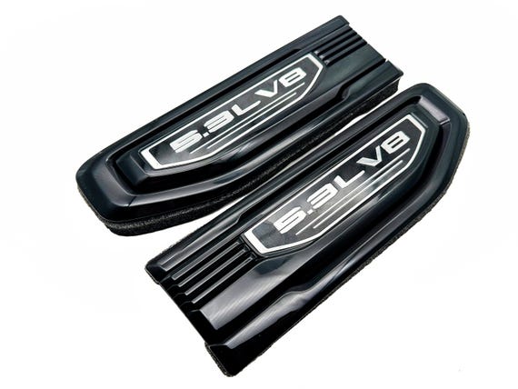 Black Emblem Fit for 19-26 GMC Sierra 1500 5.3L V8 Fender Vent