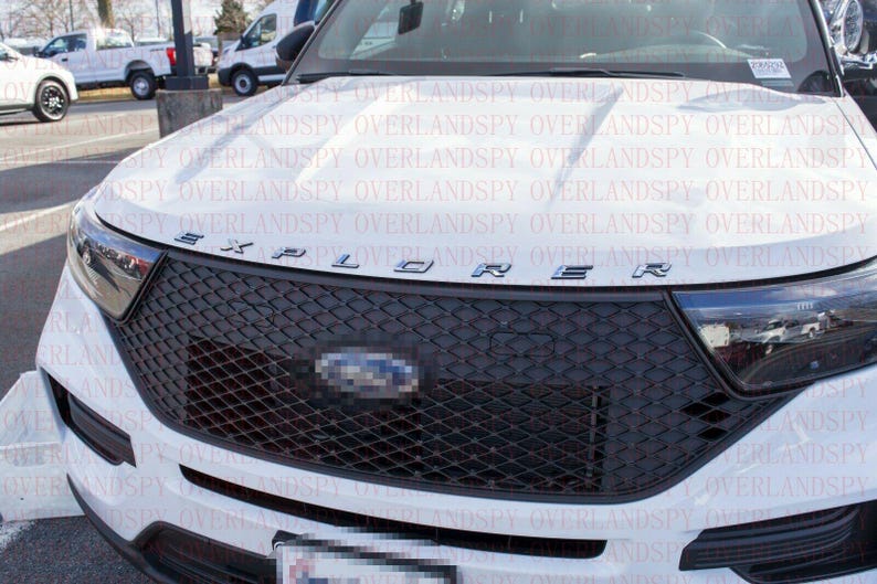 Ford Explorer Insert Letters Chrome Black 3D Front Hood Explorer Letters Decal Fit for 2011-2026 ...