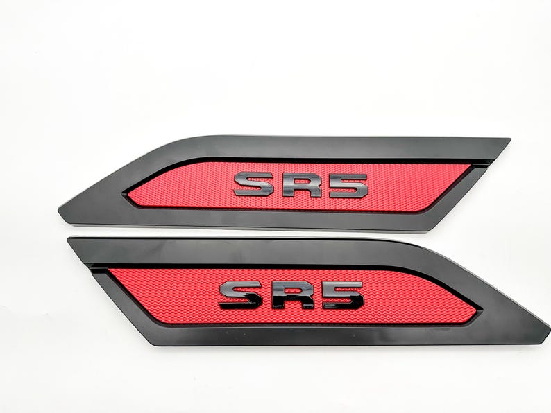 Red Black Door Side Body Molding Trim for 2022-2026 Toyota Tundra SR5 ...