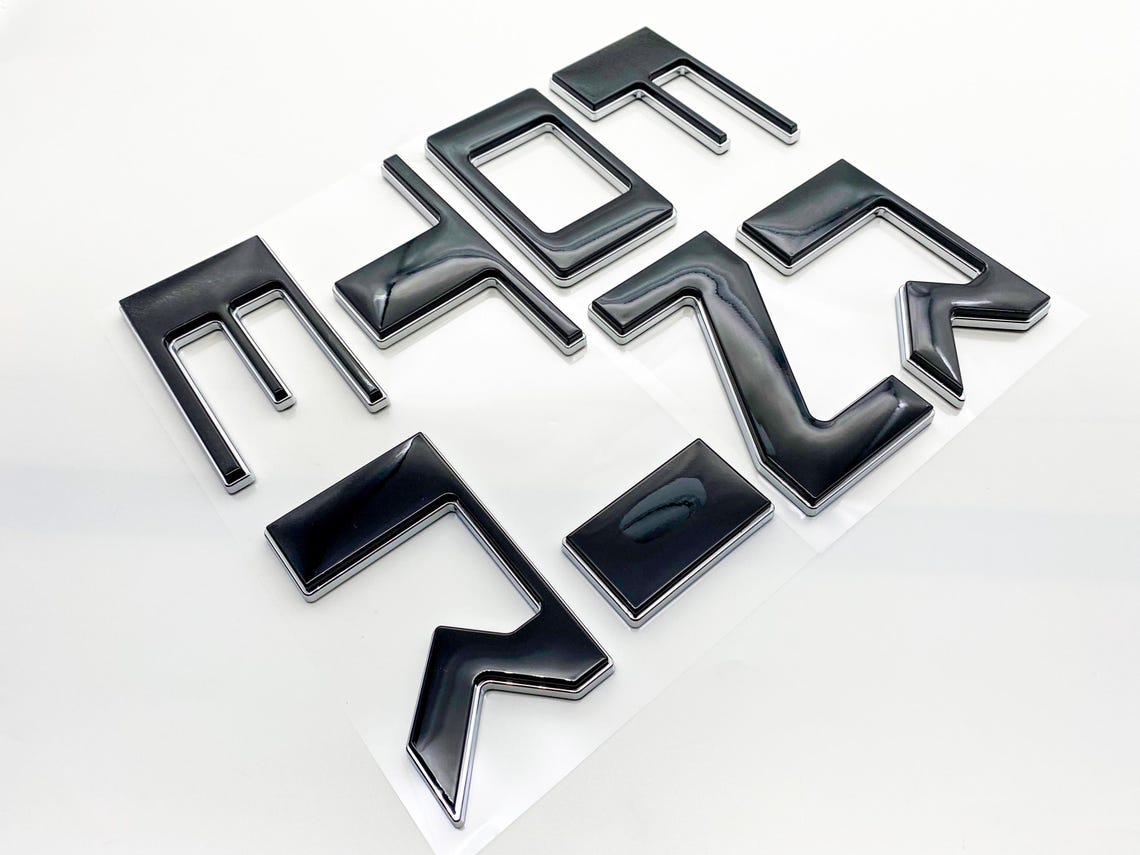 Raised Tailgate Decals Stickers Insert Letters Compatible With 2022 ...