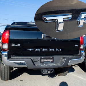 Chrome Raised Tailgate Insert Letters Tailgate Letters Insert Plastic ABS Badge Fits 2016-2023 Toyota Tacoma