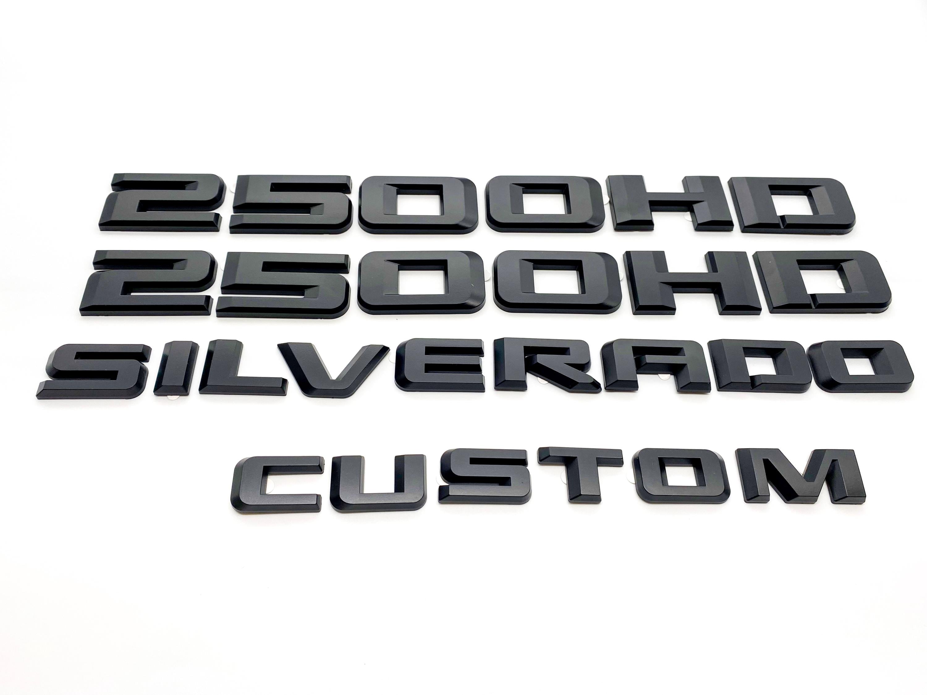 Silverado Custom Emblems In Black By Chevrolet Accessories - Foto 2