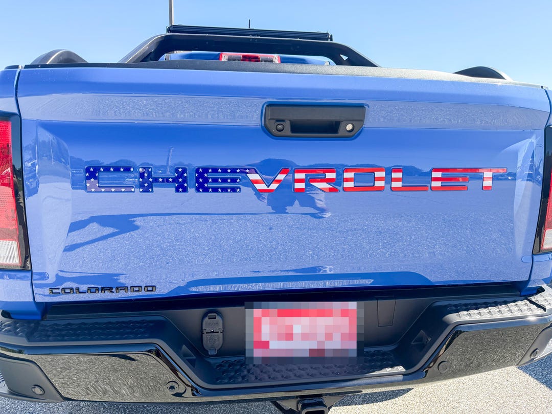 Colorado Lettering US Flag 3D Raised Coated Tailgate Letter Inserts Decals Fit With ...