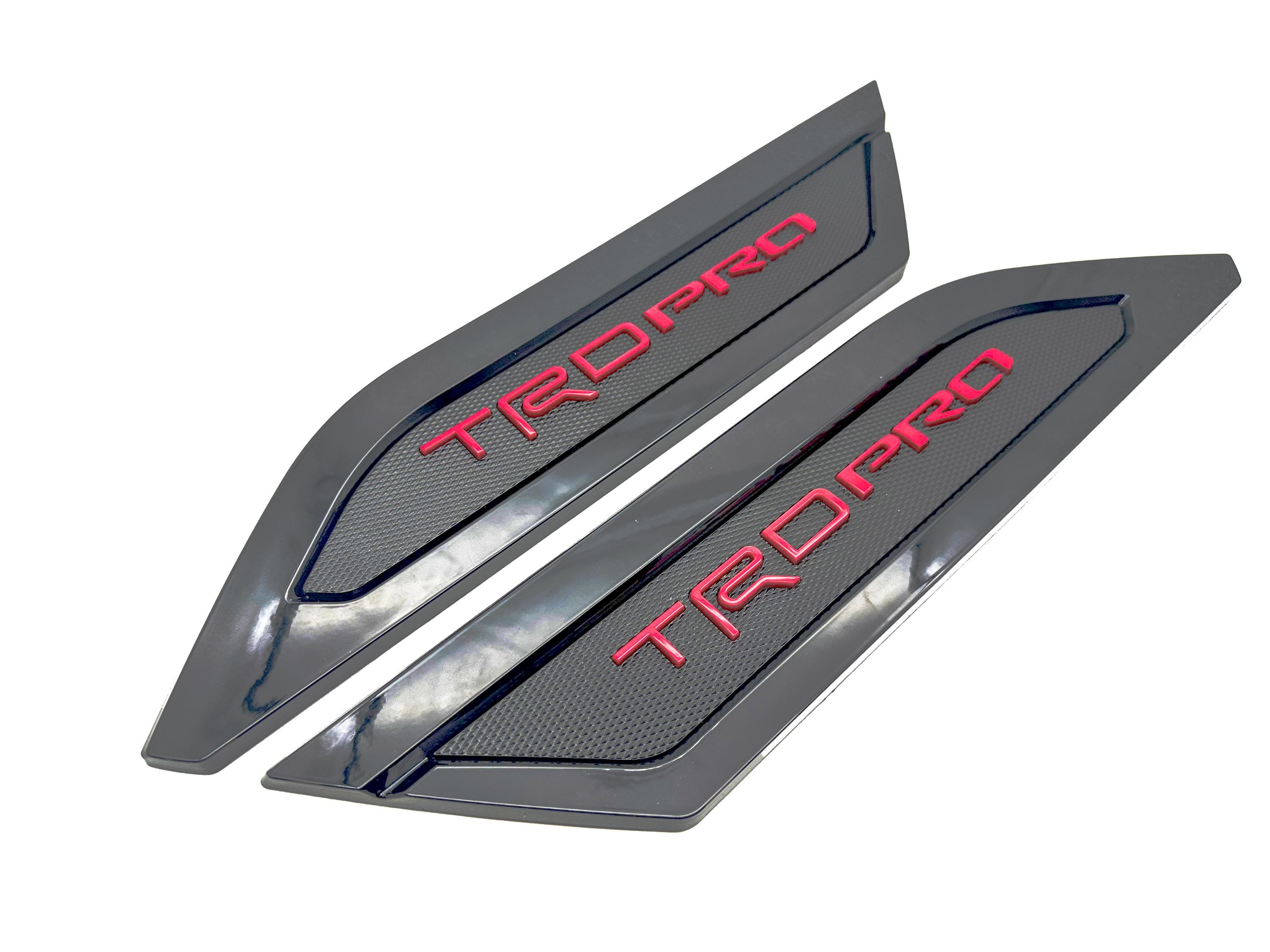 Red With Black Door Side Body Molding Trim for 2022-2026 Toyota Tundra ...