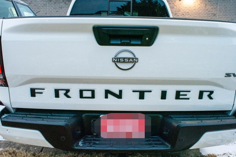 Matte Black 0.3in Raised Tailgate Decals Stickers Insert Letters ...