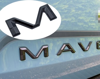 Double layer Matte Black Fits 2022-2026 Ford Maverick Tailgate Letters ABS Plastic Insert Decals - Durable Raised Badge Kit