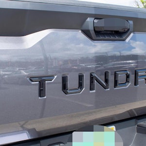 Gloss Black Premium 3D color matched Letters for 2022-2024 Tundra Front Bumper