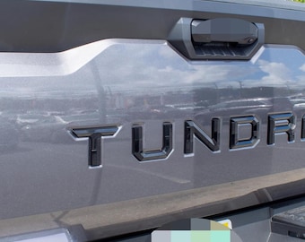 Gloss Black Premium 3D color matched Letters for 2022-2026 Tundra Front Bumper