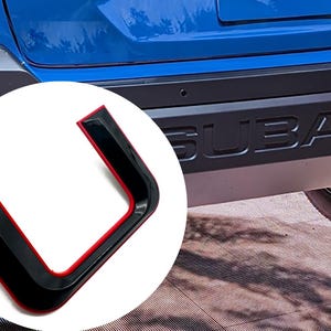 Premium design ABS Plastic Rear Bumper Letter Inserts compatible with 2024-2025 Subaru Crosstrek Wilderness- Not Thin Vinyl Decals