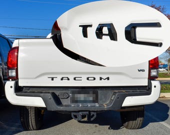 Gloss Black Raised Tailgate Insert Letters Tailgate Letters Insert Plastic ABS Badge Fits 2016-2023 Toyota Tacoma