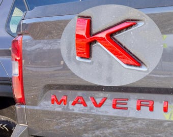 0.3in Raised Badges Fits 2022-2026 Ford Maverick Tailgate Letters ABS Plastic Insert Decals - Durable Raised Badge Kit