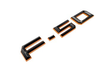 F-50 F-050 Tailgate Fender Emblem Decal for Ford Maverick 2021–2026 – 3D Dual Layer Letters Black Red
