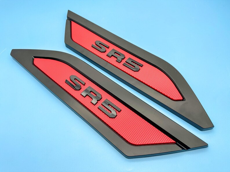 Red Black Door Side Body Molding Trim for 2022-2026 Toyota Tundra SR5 ...