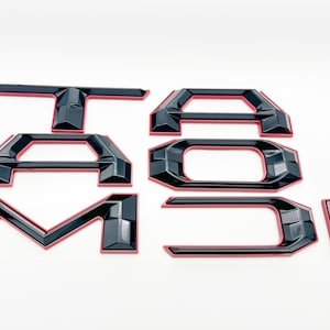 Raised Tailgate Insert Letters Tailgate Letters Insert Plastic ABS Badge Fits 2024 and up Toyota TACOMA Tailgate