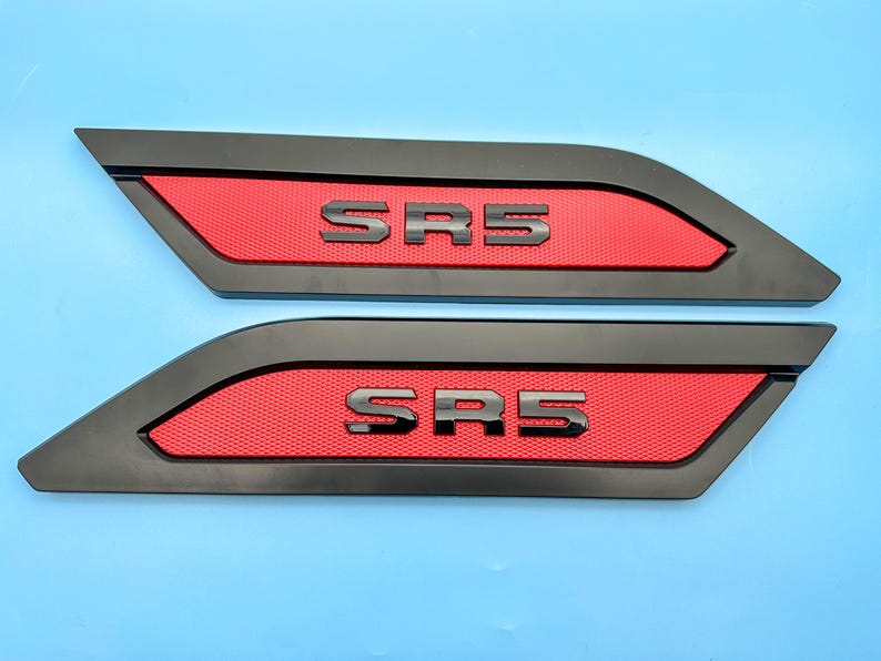 Red Black Door Side Body Molding Trim for 2022-2026 Toyota Tundra SR5 ...