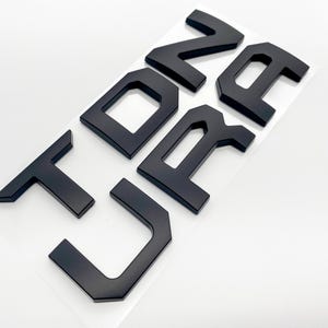 Matte Black Premium 3D color matched Letters for 2022-2024 Tundra Rear Tailgate