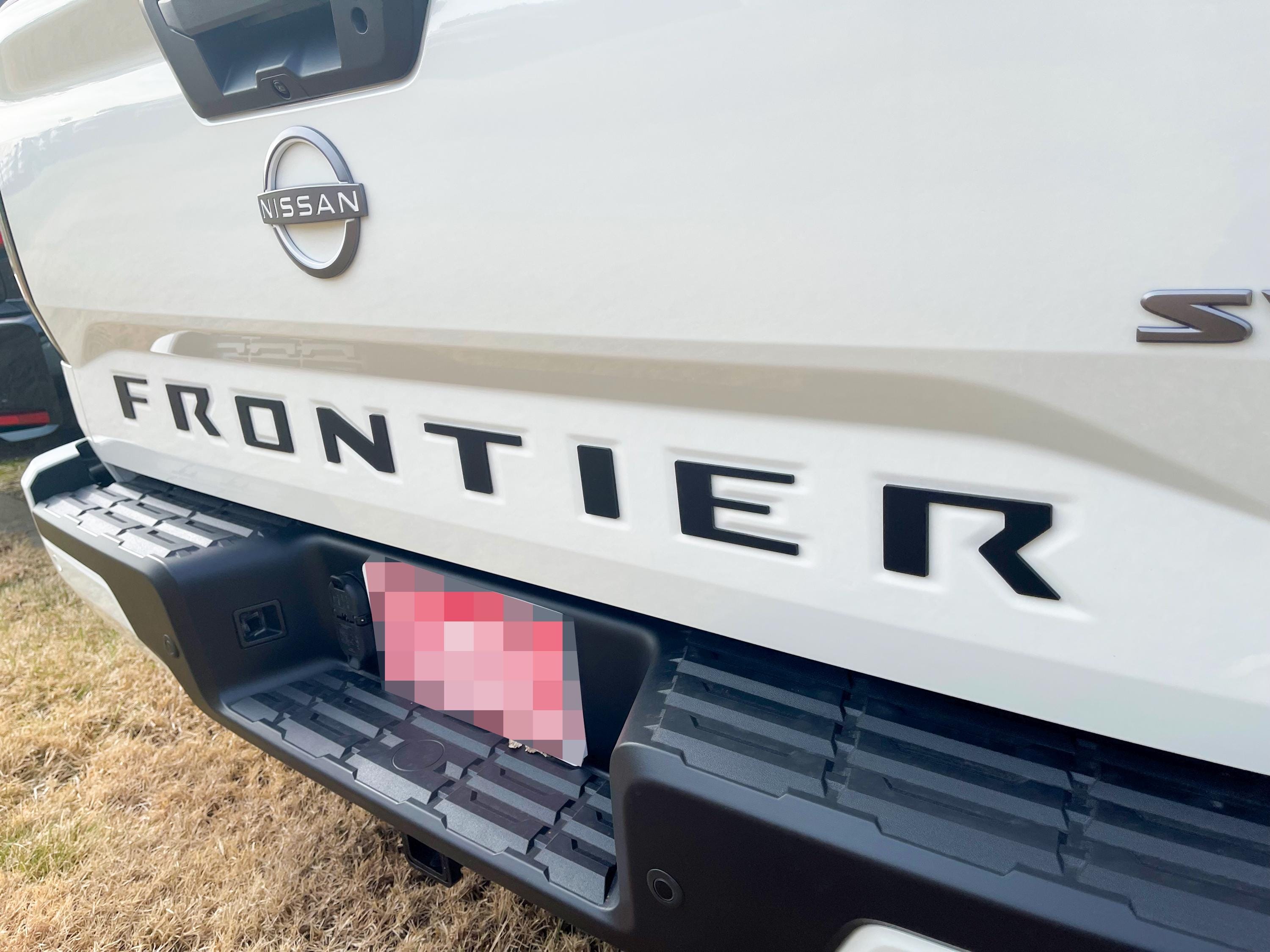 Frontier Letters Matte Black Raised Tailgate Decals Stickers Insert Letters Compatible ...