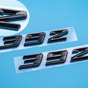 392 Gloss Black Fender Badges  Emblem Angry Aggressive Car Badge | 2 BADGES | 345 3D Fender Badges