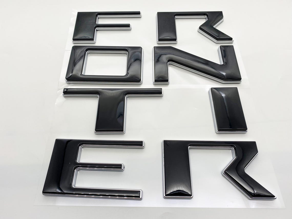 Frontier Letters Raised Tailgate Decals Stickers Insert Letters Compatible With 2022 ...