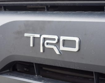 Chrome Fit 2022-2026 Toyota Tundra "TRD" FRONT Grill Decal Inlay Set