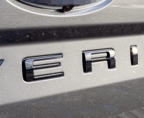 0.3" Matte Black Tailgate Insert Letters Badge For Ford Maverick 2022-2024